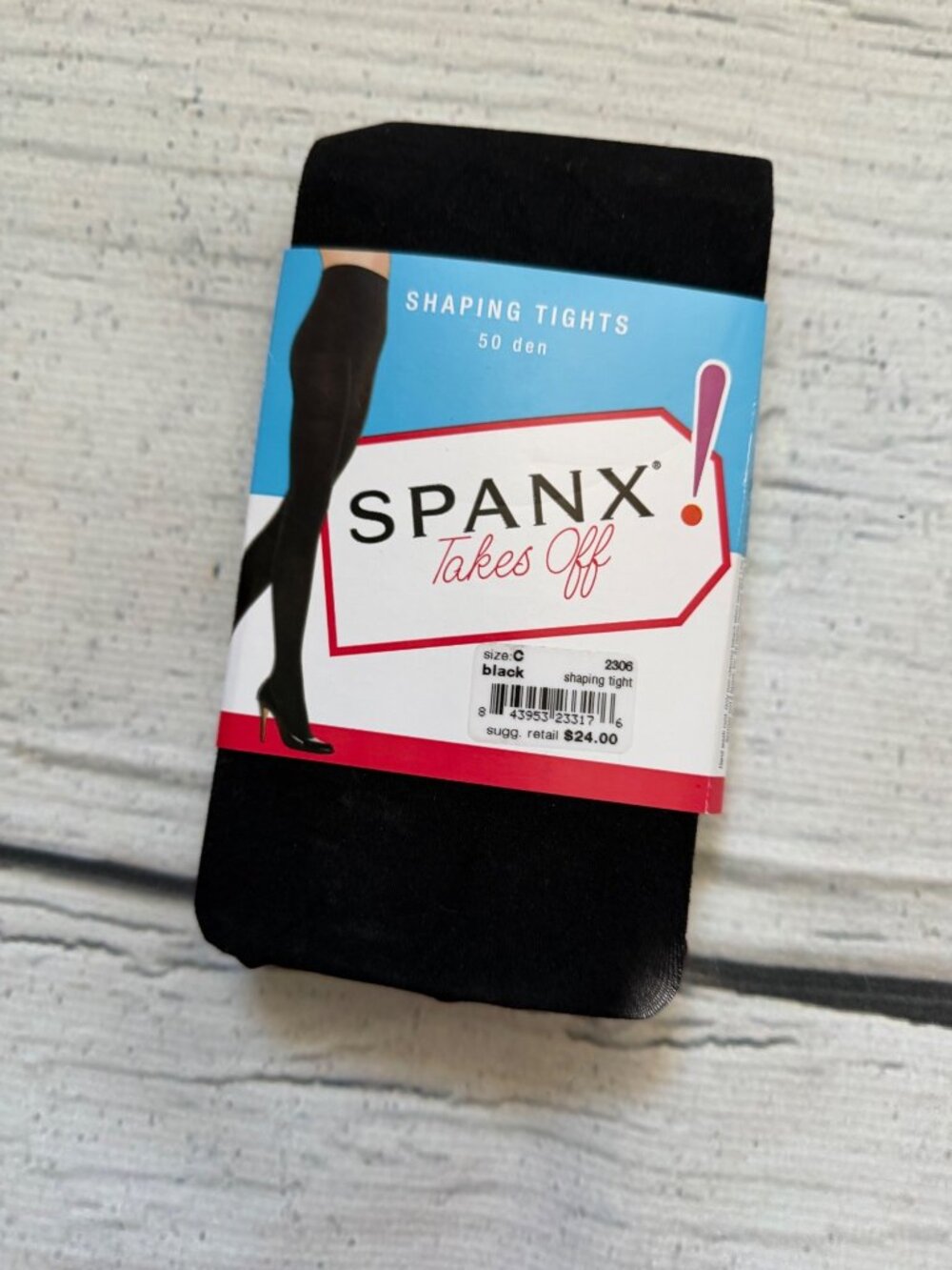Spanx black shaping tights